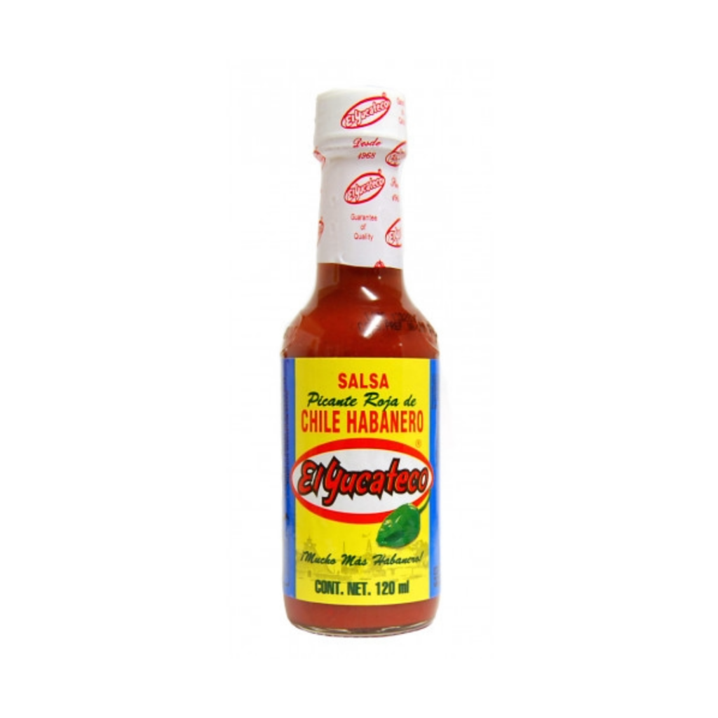 EL YUCATECO SALSA PICANTE ROJA DE CHILE HABANERO 120ml El Cielo Markt